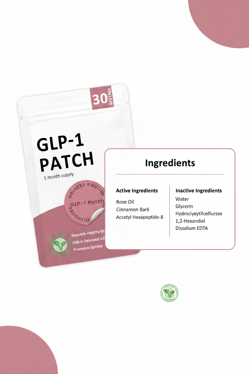 GLP-1 Patch Ingredients with Product